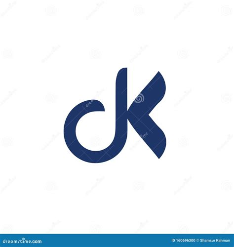 Letter DK Logo Design Vector Template Stock Vector Illustration Of