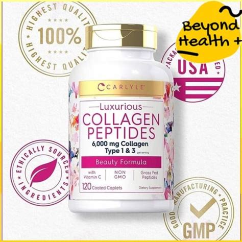 Jual Carlyle Collagen Peptides Mg Type And With Vitamin C