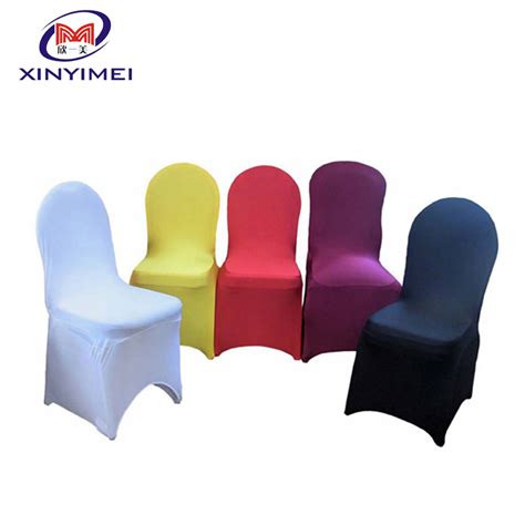 Modern Style Banquet Hall Colorful Lycra Spandex Chair Cover XYM BC112