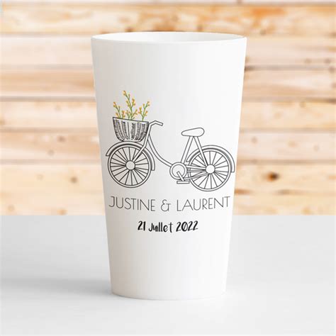 Gobelet réutilisable Eco responsable VELO et FLEUR MakeYourCup