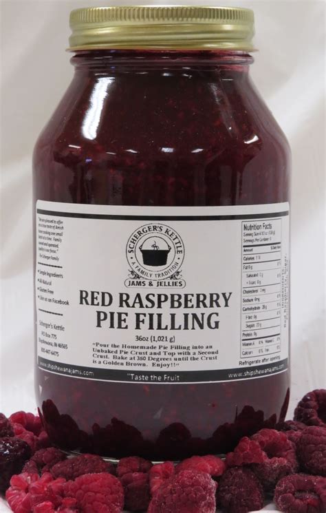 Red Raspberry Pie Filling - Scherger's Kettle