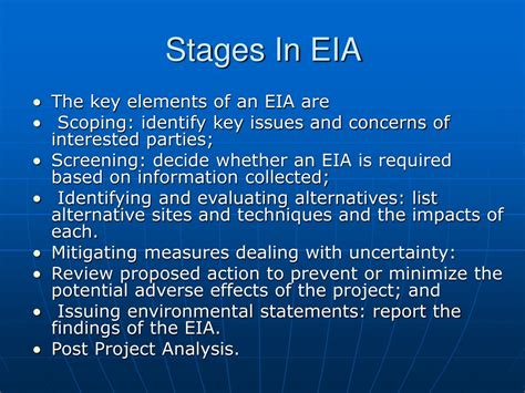 PPT - Environmental Impact Assessment The Process of EIA. PowerPoint
