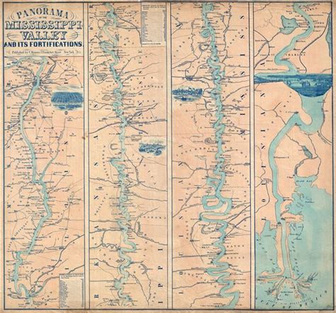 Panorama Of The Mississippi Valley And Its Fortifications ...