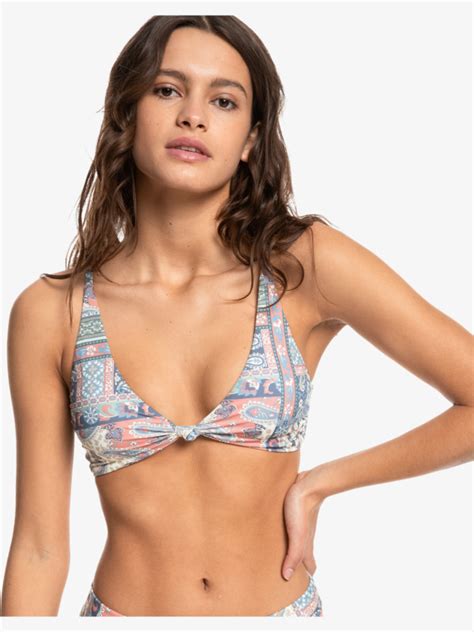 Classic Tri Knot Bikini Top For Women Quiksilver