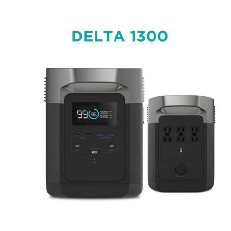 Ecoflow Delta 1300 Battery With Inverter With 1800w Continuous 120v Ac