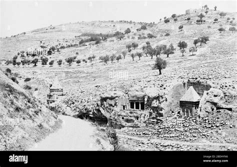 Jerusalem The Valley Of Jehoshaphat 1858 Stock Photo Alamy