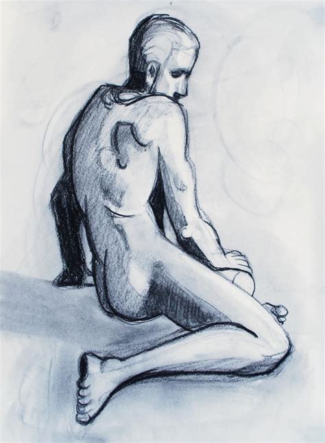 Seated Male Nude Diana Blackwell Fine Art