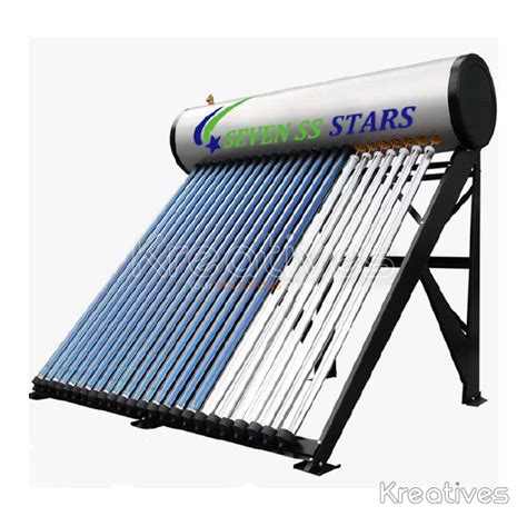 300 Litres Seven SS Stars Pressurized Galvanized (Heat-Pipe) Solar ...