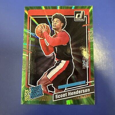 Donruss Scoot Henderson Rated Rookie Green Laser