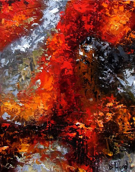 Daily Painters Abstract Gallery: Abstract art, abstract painting red black paintings "Fracture ...