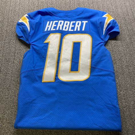 STS - Chargers Justin Herbert Game Worn Jersey (11/20/22) Size 40 With ...