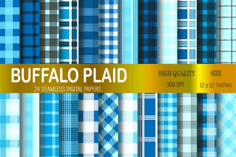 24 Christmas Buffalo Plaid Digital Paper Graphic By Digital Design