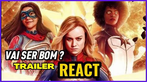 THE MARVELS TRAILER DUBLADO REACT ANÁLISE YouTube