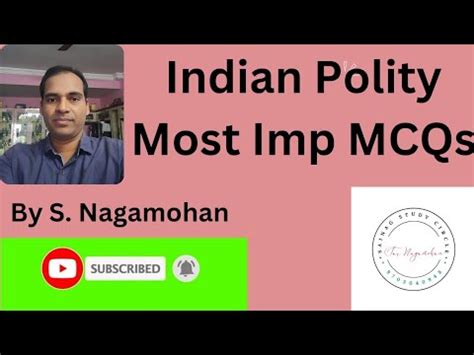 Most Important MCQs In Indian Polity Telugu Indian Polity And