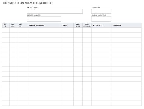 Shop Drawing Submittal Cover Sheet