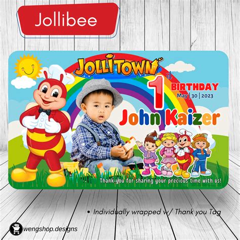 Jollibee Theme Ref Magnet Souvenir ATM Size Lazada PH