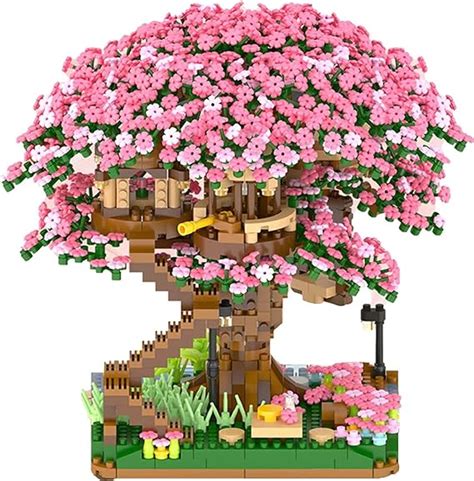 Blocktoy Kirschbl Ten Bonsai Baum Baustein Set Sakura Baumhaus