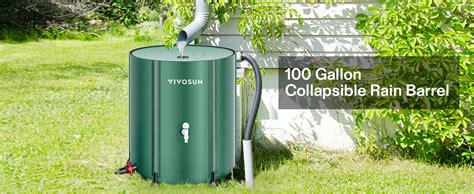 Amazon VIVOSUN Collapsible Rain Barrel 100 Gallon Water Storage