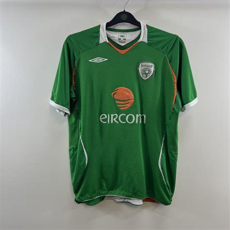 Ireland Home Football Shirt 200608 Adults Large Umbro D774 Historic