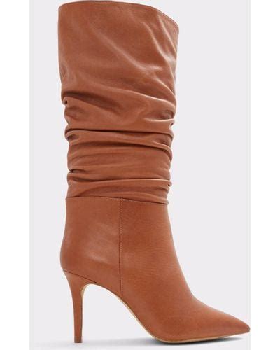 Brown Aldo Boots For Women Lyst