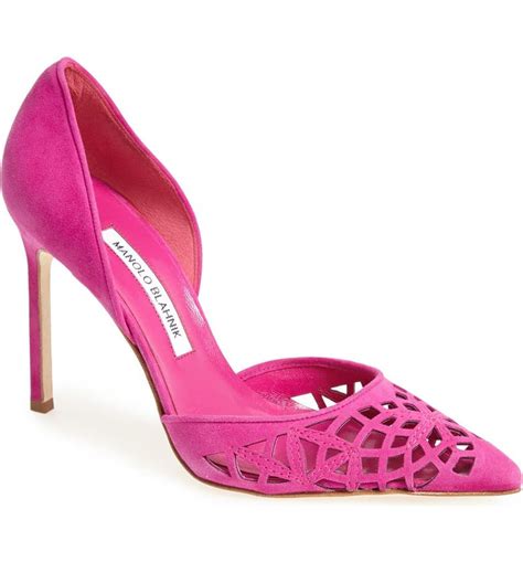 Manolo Blahnik Tayler Suede Dorsay Pump Women Nordstrom