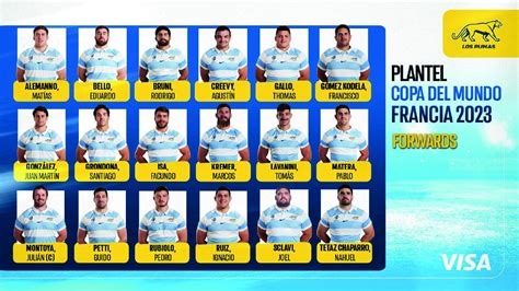 Los Pumas Anunciaron A Sus 33 Convocados Para El Mundial De Francia