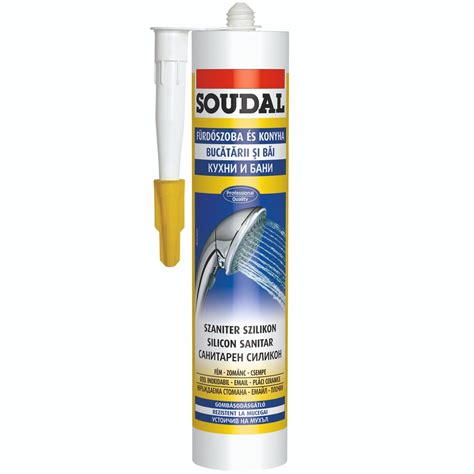 Silicon Sanitar Soudal Pentru Baie Si Bucatarie Transparent 280 Ml