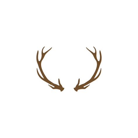 Deer Antler Vector Hd Png Images Deer Antlers Logo Template