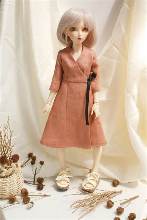 Minifee Wrap Dress Sewing Pattern Bjd Slim Msd Unoa Clothes Etsy