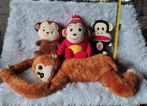 Monkey Stuffed Toys Bundle On Carousell