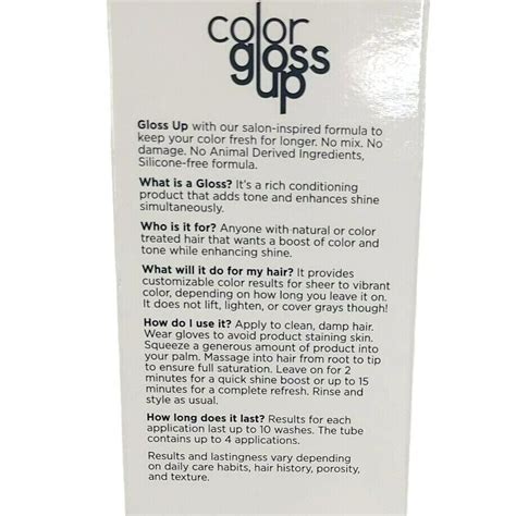 Clairol Color Gloss Up Temporary Hair Dye Toasted Almond Blonde Hair