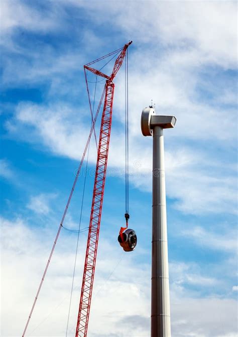 Wind Turbine Tower Clean Green Renewable Energy Construction with ...