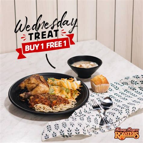 Kenny Rogers ROASTERS Wednesday Treat Buy 1 FREE 1 Kennyâs Chicken