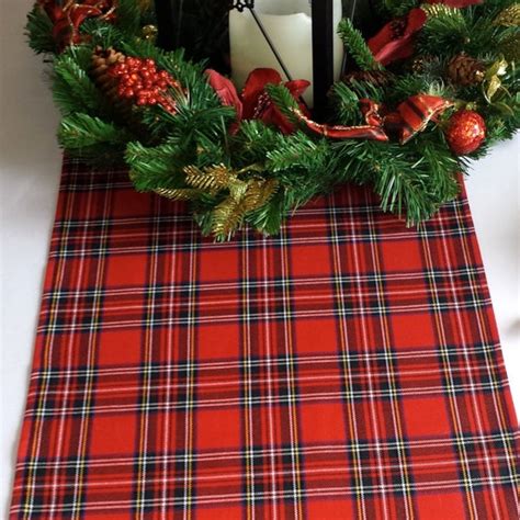 Tartan Table Linen Etsy