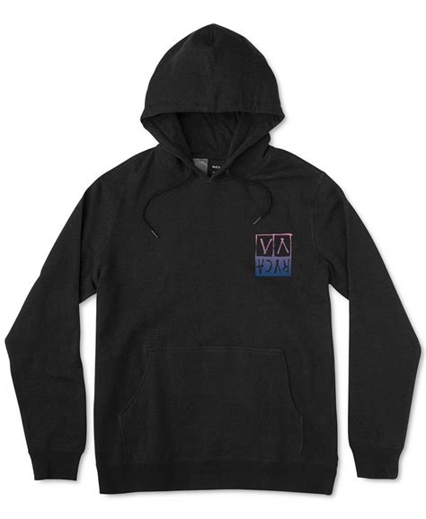 Rvca Mens Airborne Pack Logo Graphic Hoodie Macys