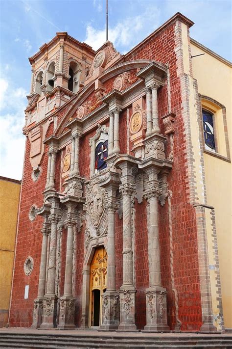 Catedral De Queretaro Iglesia Tradicional Colonial Mexicana Imagen De