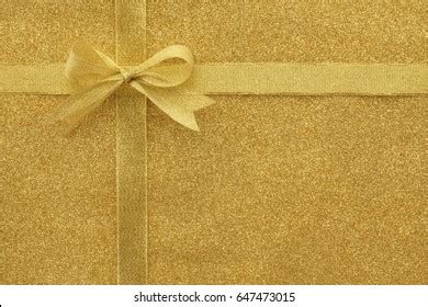 Gold Glitter Background Bow Ribbon Birthday Stock Photo 647473015 | Shutterstock