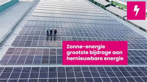 Bijdrage Zonne Energie Aan Hernieuwbare Energie Groeit Zelf Energie