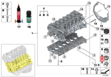 Genuine Bmw E60 E60n E61 Engine Block Gaket Ring Screw Plug Oem