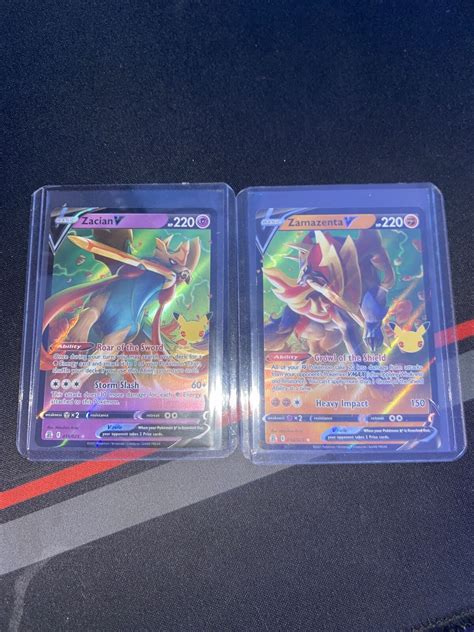 Zacian V And Zamazenta V Pokemon Celebrations Cards Values MAVIN