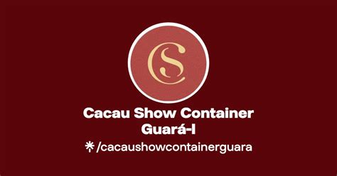 Cacau Show Container Guará I Instagram Linktree