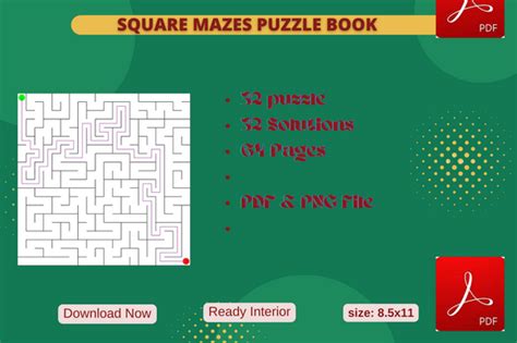 Square Maze 40 Puzzles Printable Paper Graphic By Lafuma Colour Dew