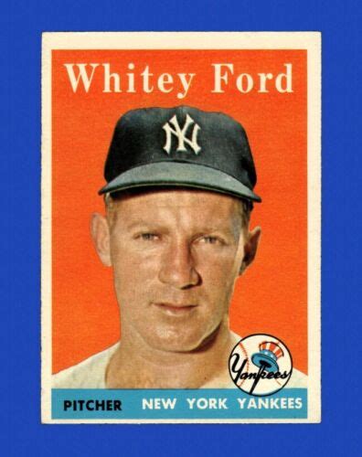 1958 Topps Set Break 320 Whitey Ford EX EXMINT GMCARDS EBay