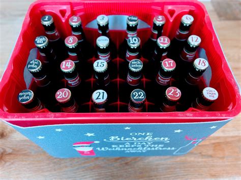 Bierkasten Adventskalender Teiliges Set Bier Adventskalender Au