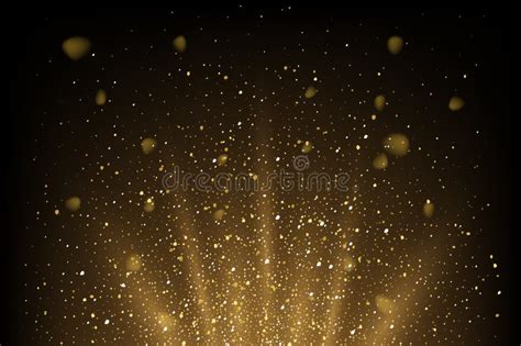 Flashlight Of Magic Light With Golden Beams Spark And Glitter Gold