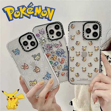 Funda De Tel Fono De Silicona Transparente Pok Mon Pikachu Para IPhone