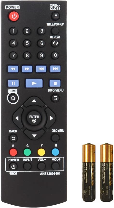 Akb New Replaced Remote Control For Lg Blu Ray Disc Dvd Player