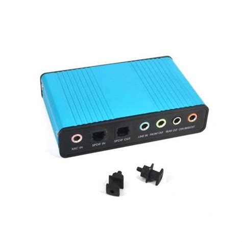 Blue Soufflet De Cardan Carte Son Externe Audio Optique Usb Canaux