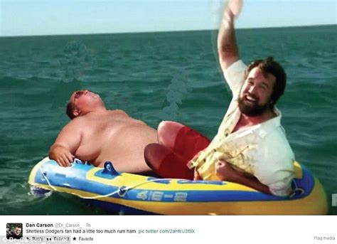 Half Naked Los Angeles Dodgers Fan Who Sunbaked Through A Day Game Goes
