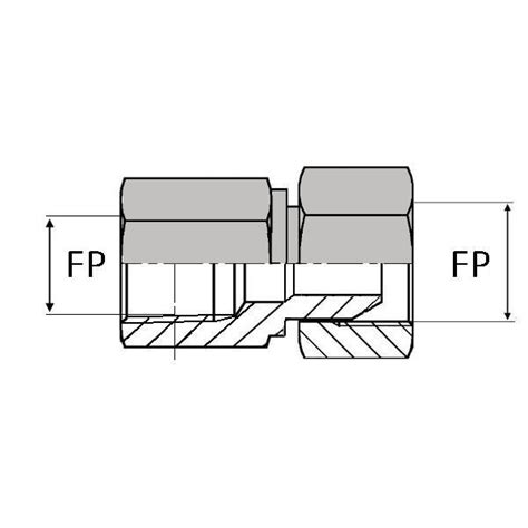 Npt Ffnpsm Adaptateur Hydraulique Droit Femelle Npt X Femelle Tournant